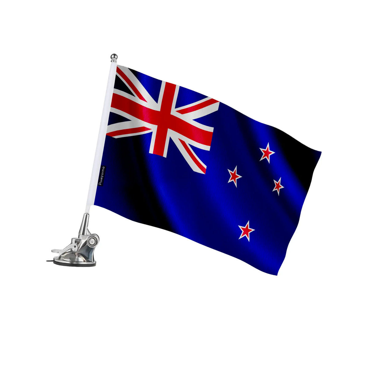 Mât à ventouse drapeau nouvelle-zélande polyester inoxydable