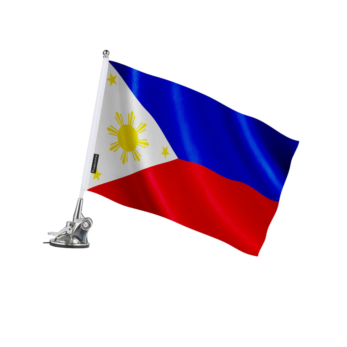 Mât à ventouse drapeau philippines polyester inoxydable