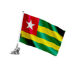 Mât à ventouse drapeau togo polyester acier inoxydable