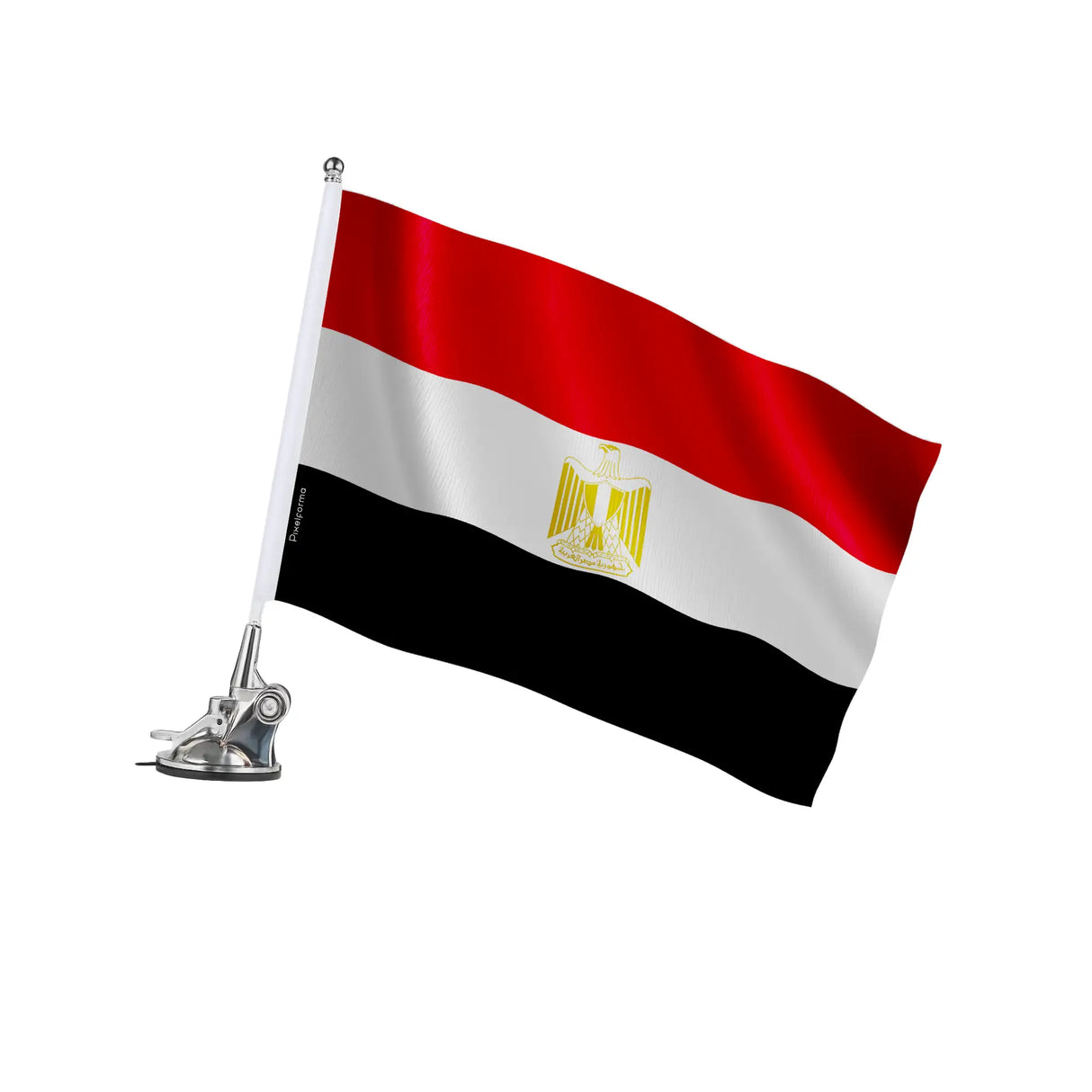 Mât à ventouse égypte polyester et acier inoxydable élégant