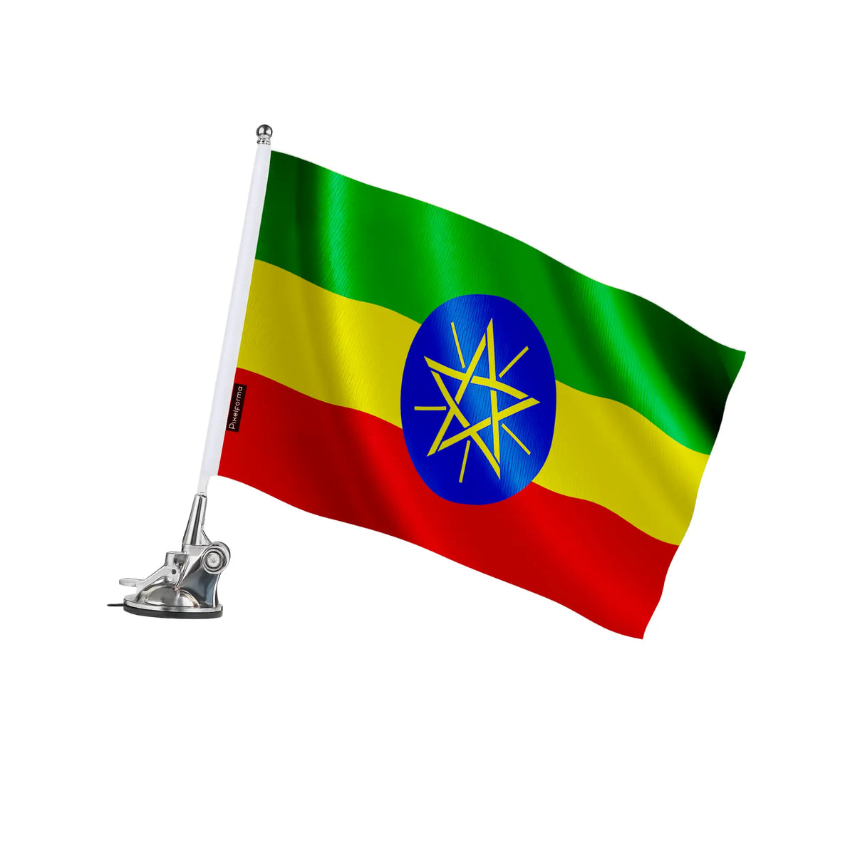 Mât à ventouse éthiopie polyester acier inoxydable