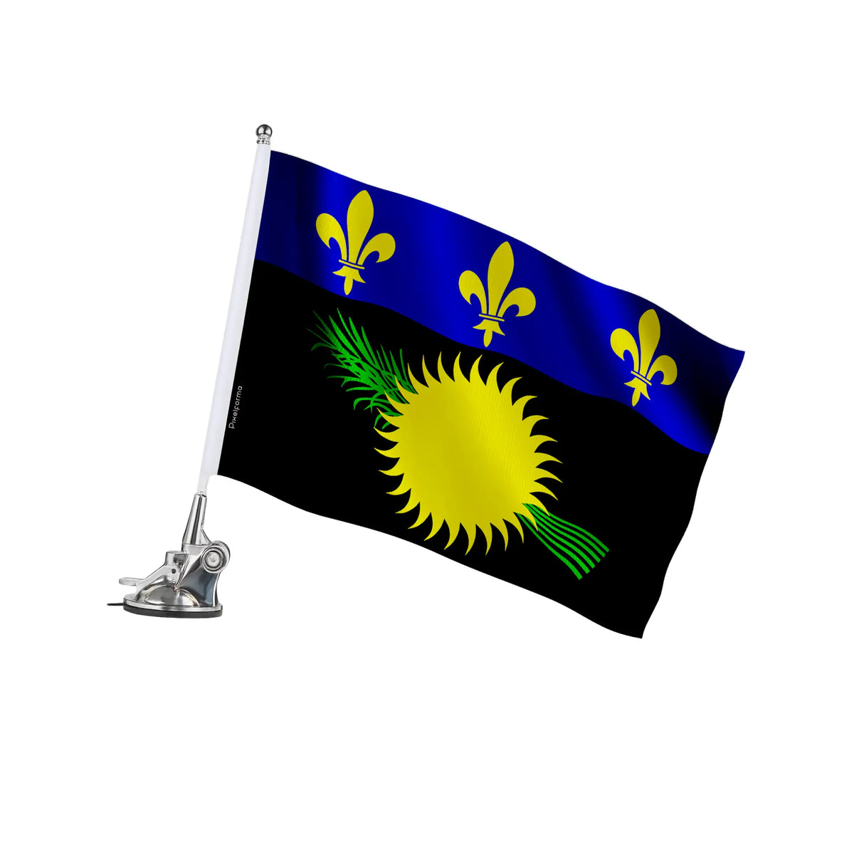 Mât à ventouse guadeloupe polyester acier inoxydable