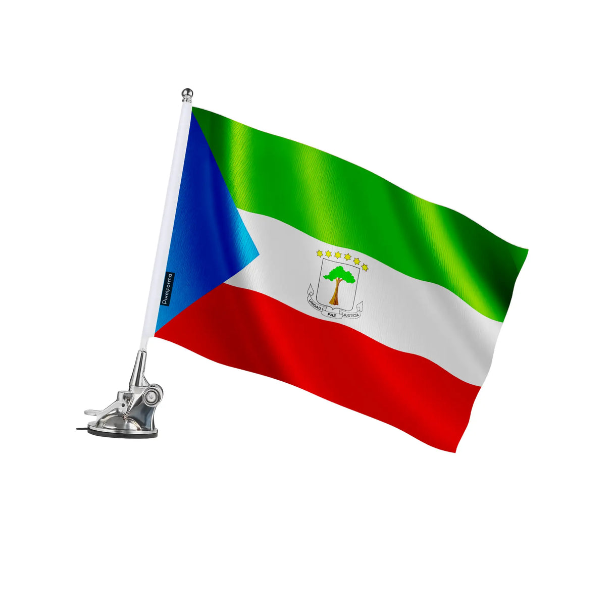 Mât à ventouse guinée équatoriale polyester inox élégant