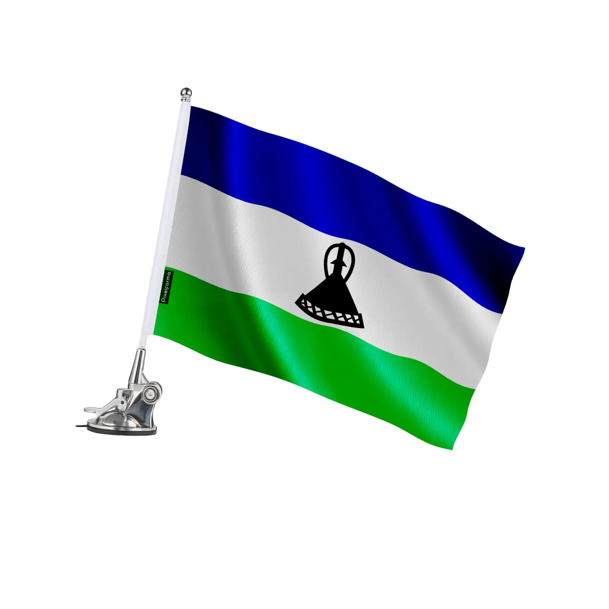 Mât à ventouse lesotho polyester acier inoxydable robuste