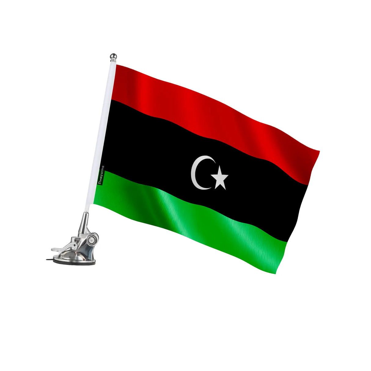 Mât à ventouse libye polyester acier inoxydable élégant