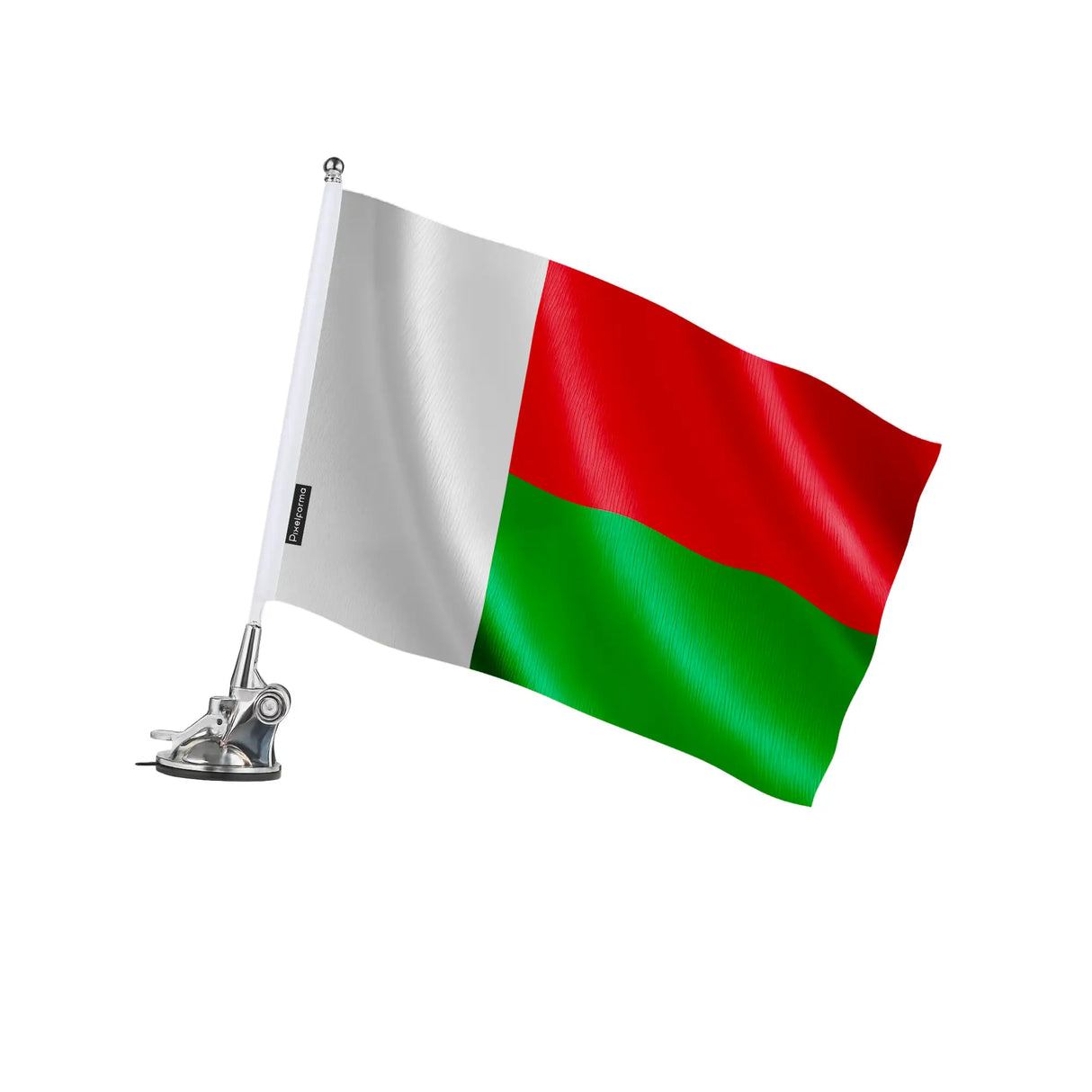 Mât à ventouse madagascar polyester inox pour surfaces lisses