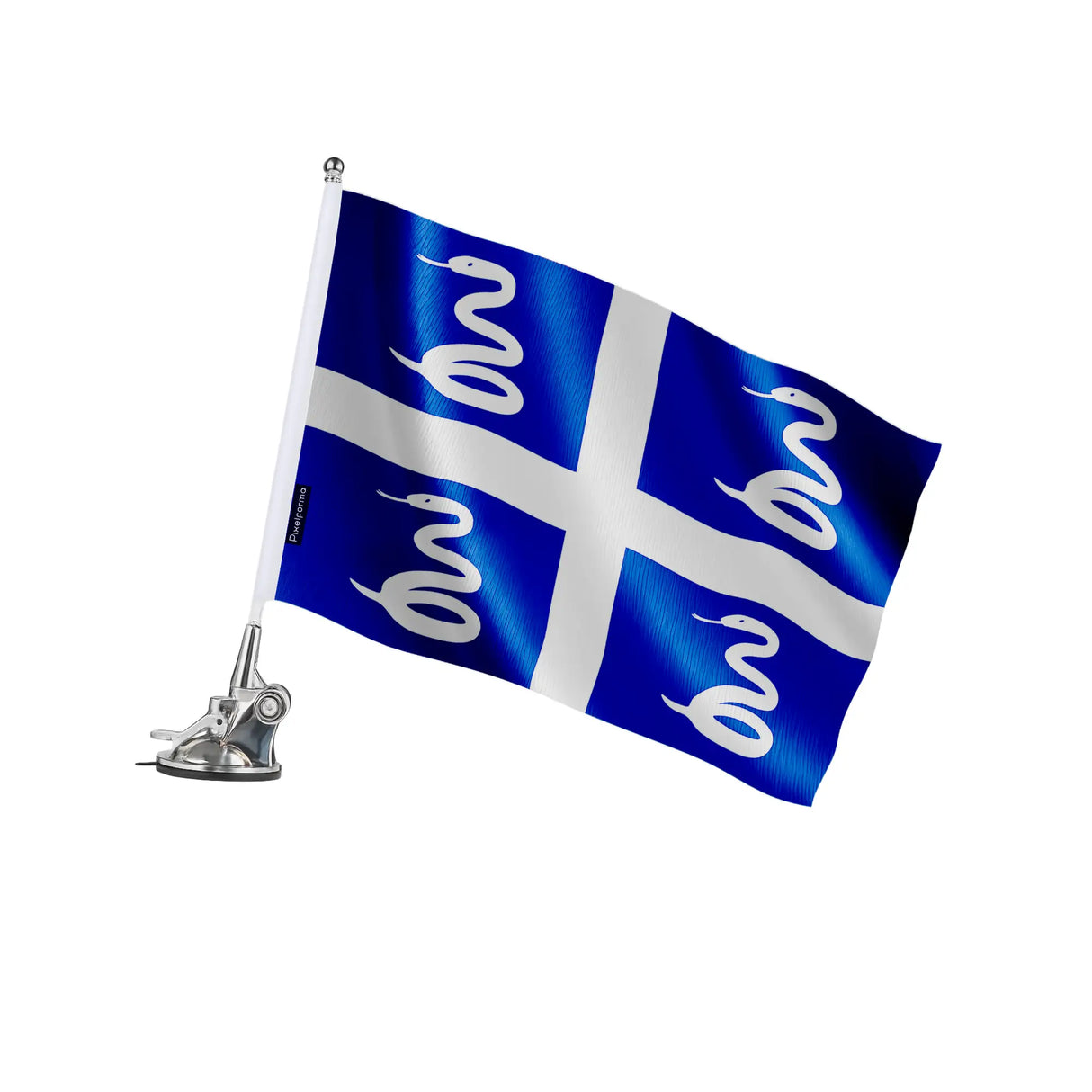 Mât à ventouse martinique polyester acier inoxydable