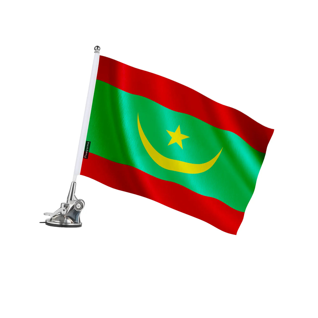 Mât à ventouse mauritanie en polyester et acier inoxydable