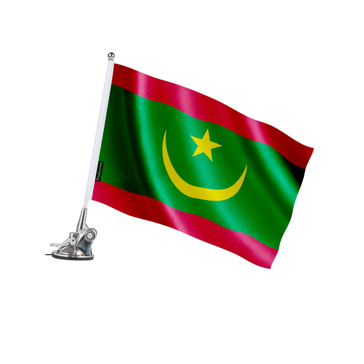 Mât à ventouse mauritanie polyester acier inoxydable