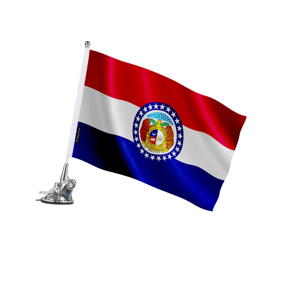 Mât à ventouse missouri polyester acier inoxydable