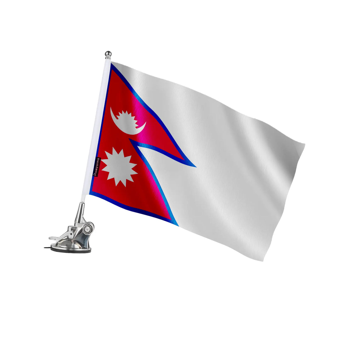 Mât à ventouse népal polyester acier inoxydable durable