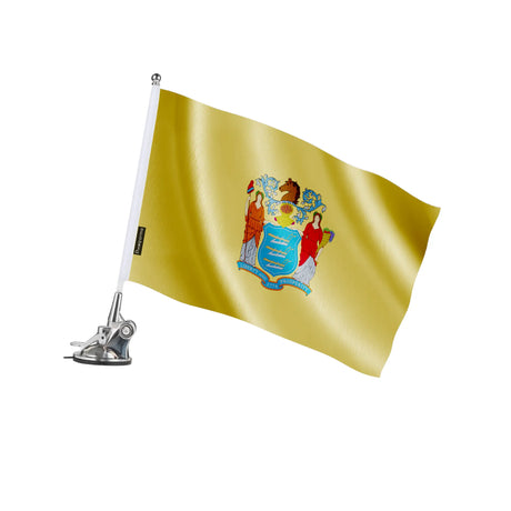 Mât à ventouse new jersey polyester acier inoxydable