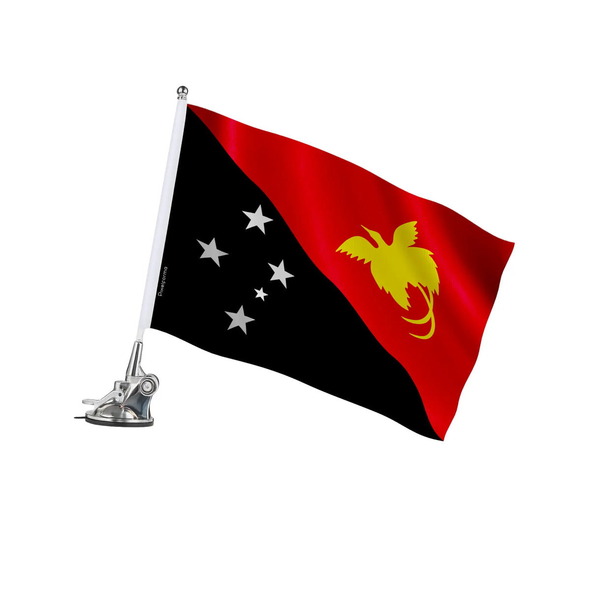 Mât à ventouse papouasie-nouvelle-guinée polyester acier