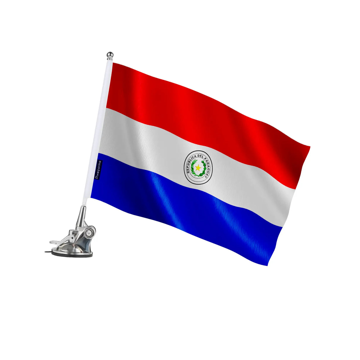 Mât à ventouse paraguay polyester et acier inoxydable