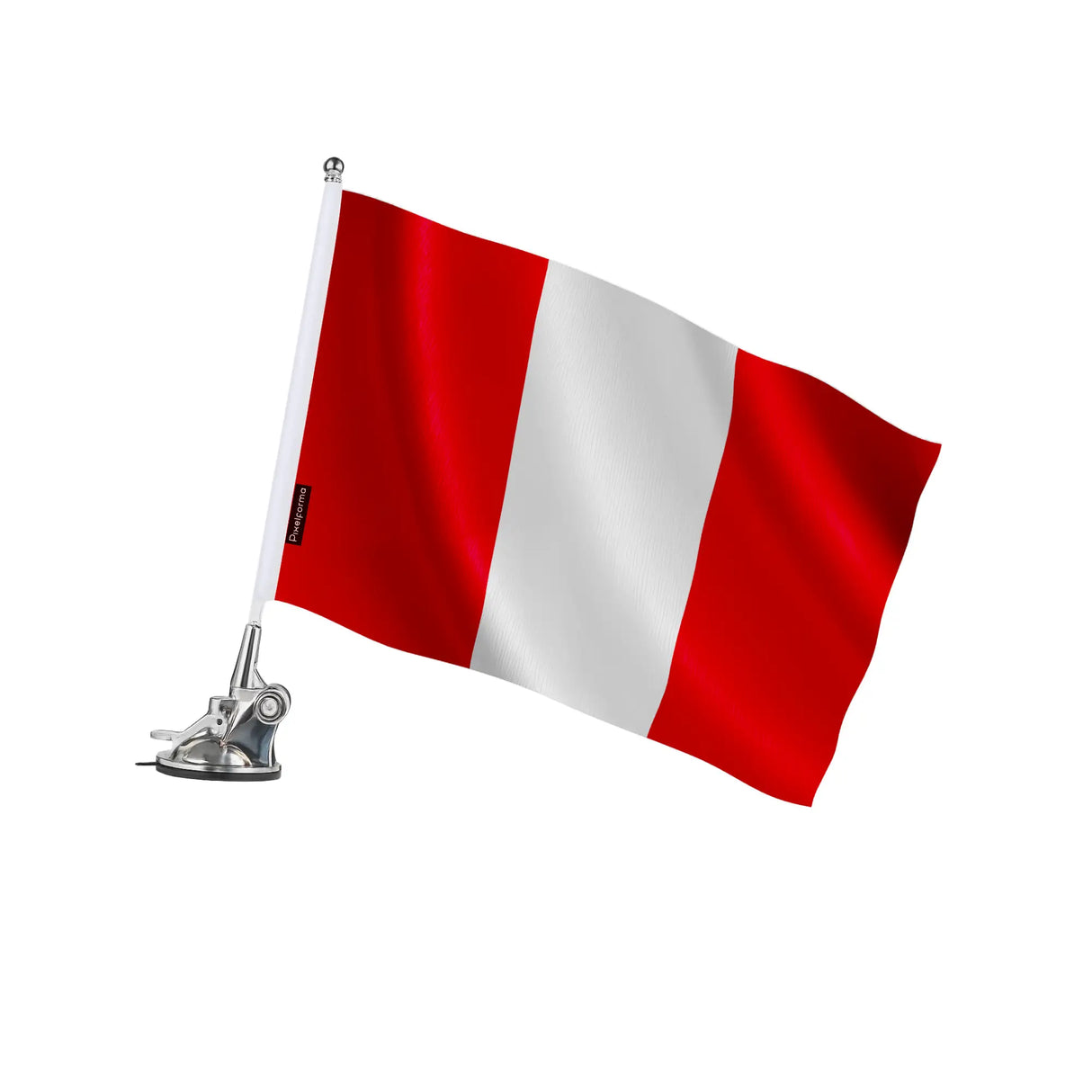 Mât à ventouse pérou polyester acier inoxydable élégant