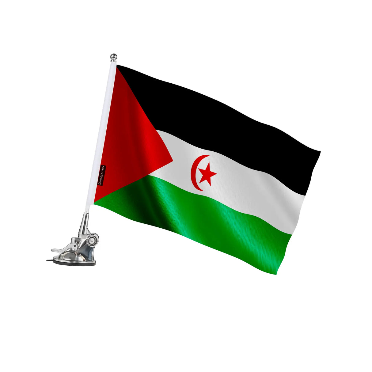 Mât à ventouse république arabe sahraouie polyester inox