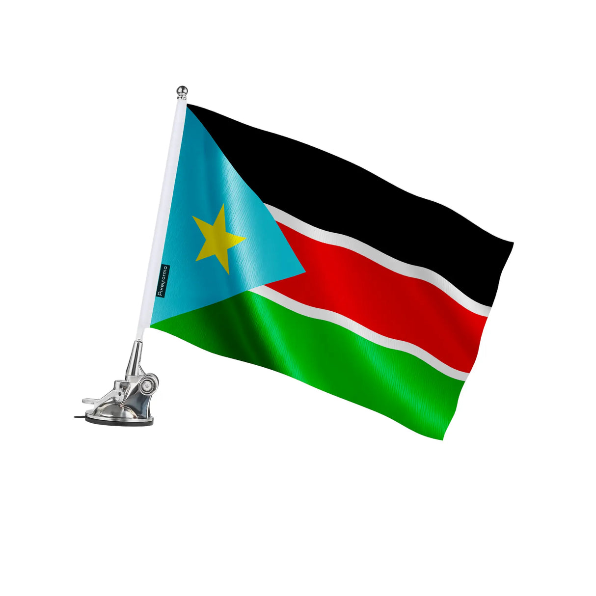 Mât à ventouse soudan du sud polyester acier inoxydable