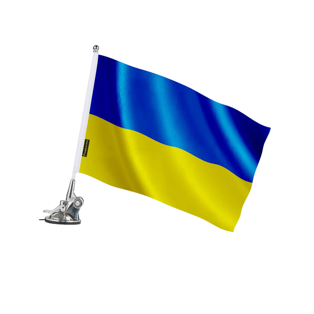 Mât à ventouse ukraine polyester acier inoxydable élégant