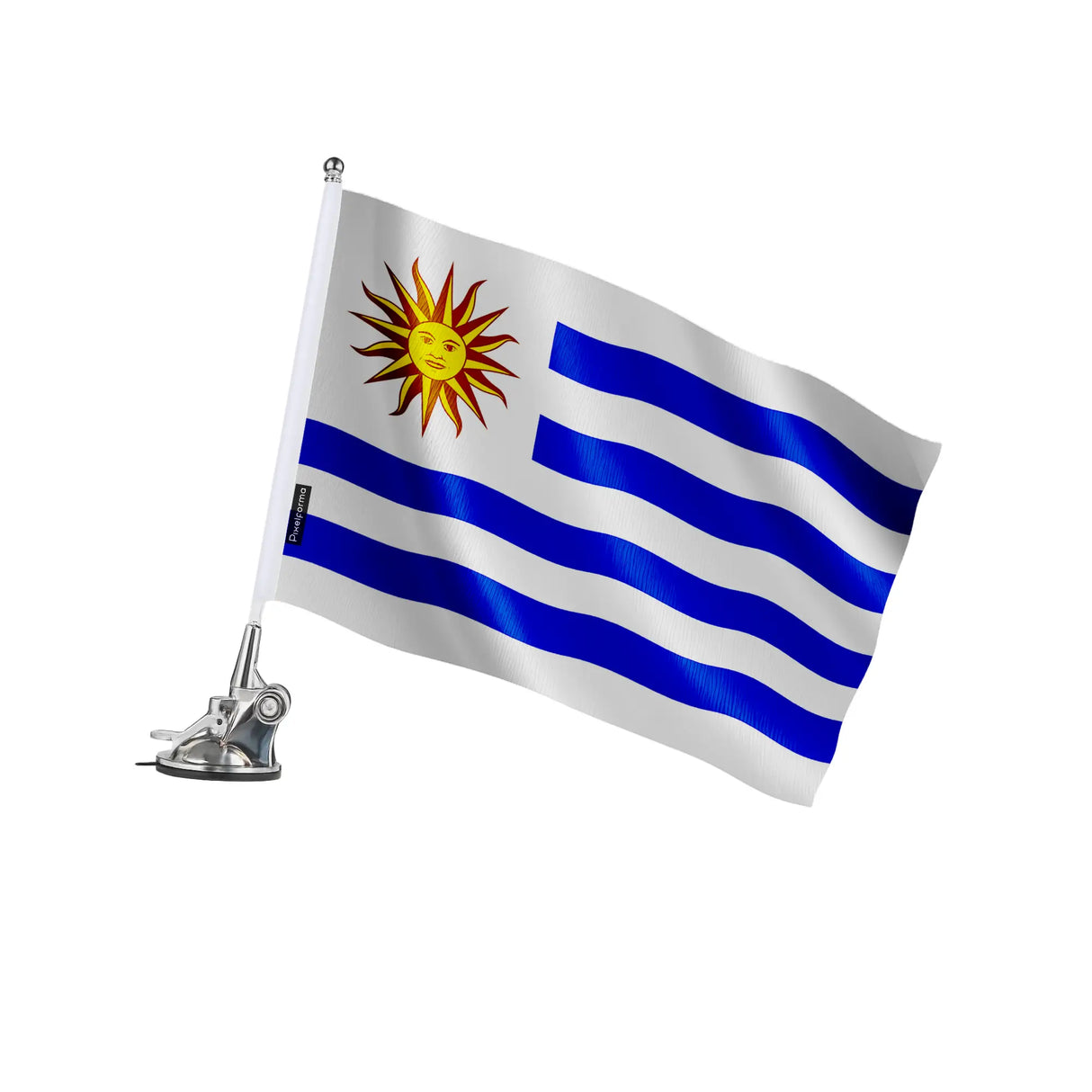 Mât à ventouse uruguay en polyester et acier inoxydable