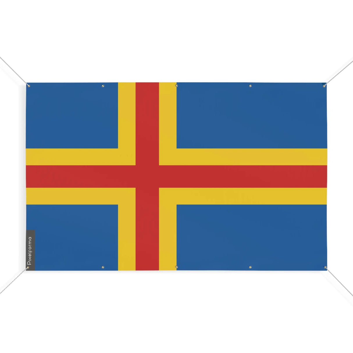 Mini drapeau åland en polyester résistant avec œillets