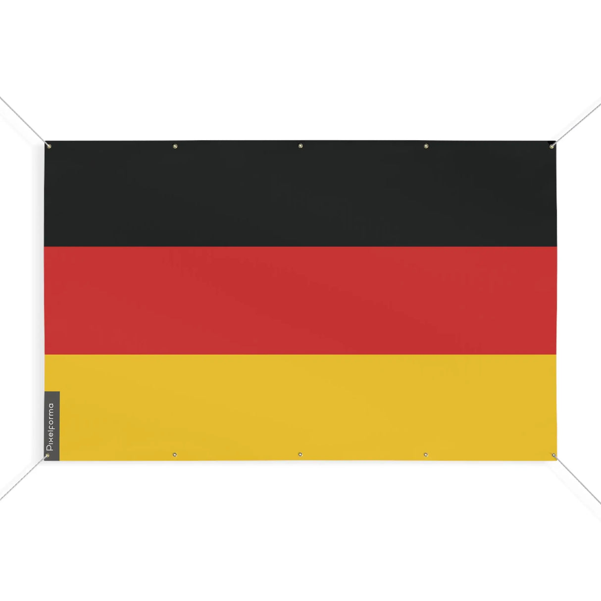 Mini drapeau allemagne en polyester résistant avec œillets