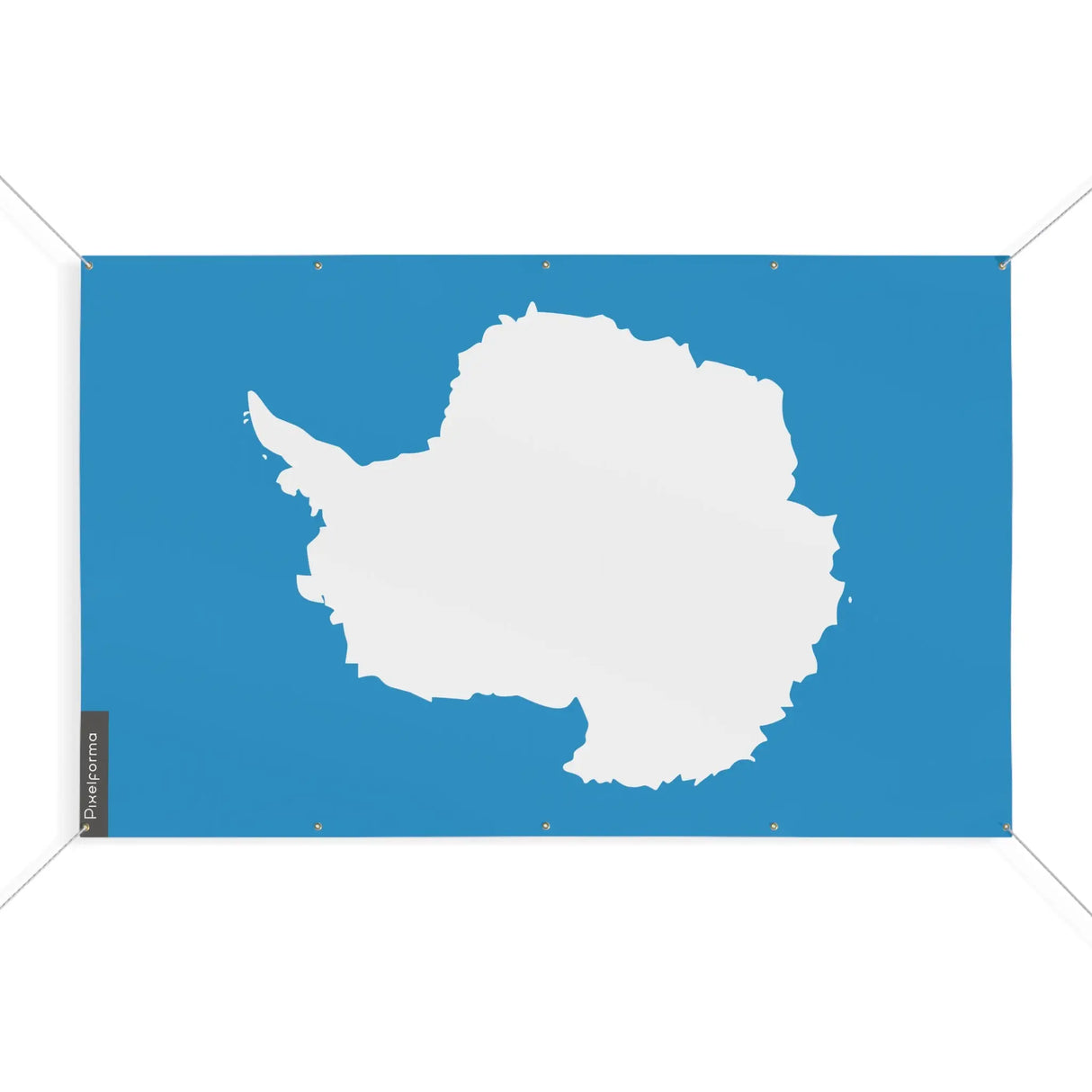 Mini drapeau antarctique en polyester avec œillets résistants