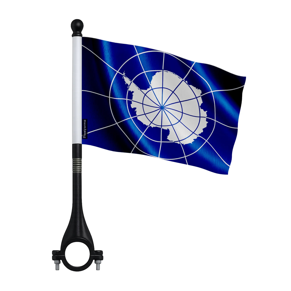 Mini drapeau antarctique en polyester pour vélo
