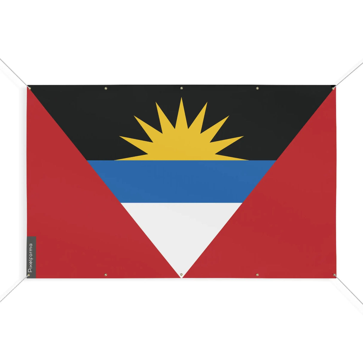 Mini drapeau antigua-et-barbuda polyester œillets résistants