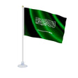 Mini drapeau arabie saoudite polyester avec ventouse