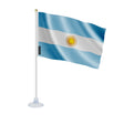 Mini drapeau argentine en polyester avec ventouse pratique