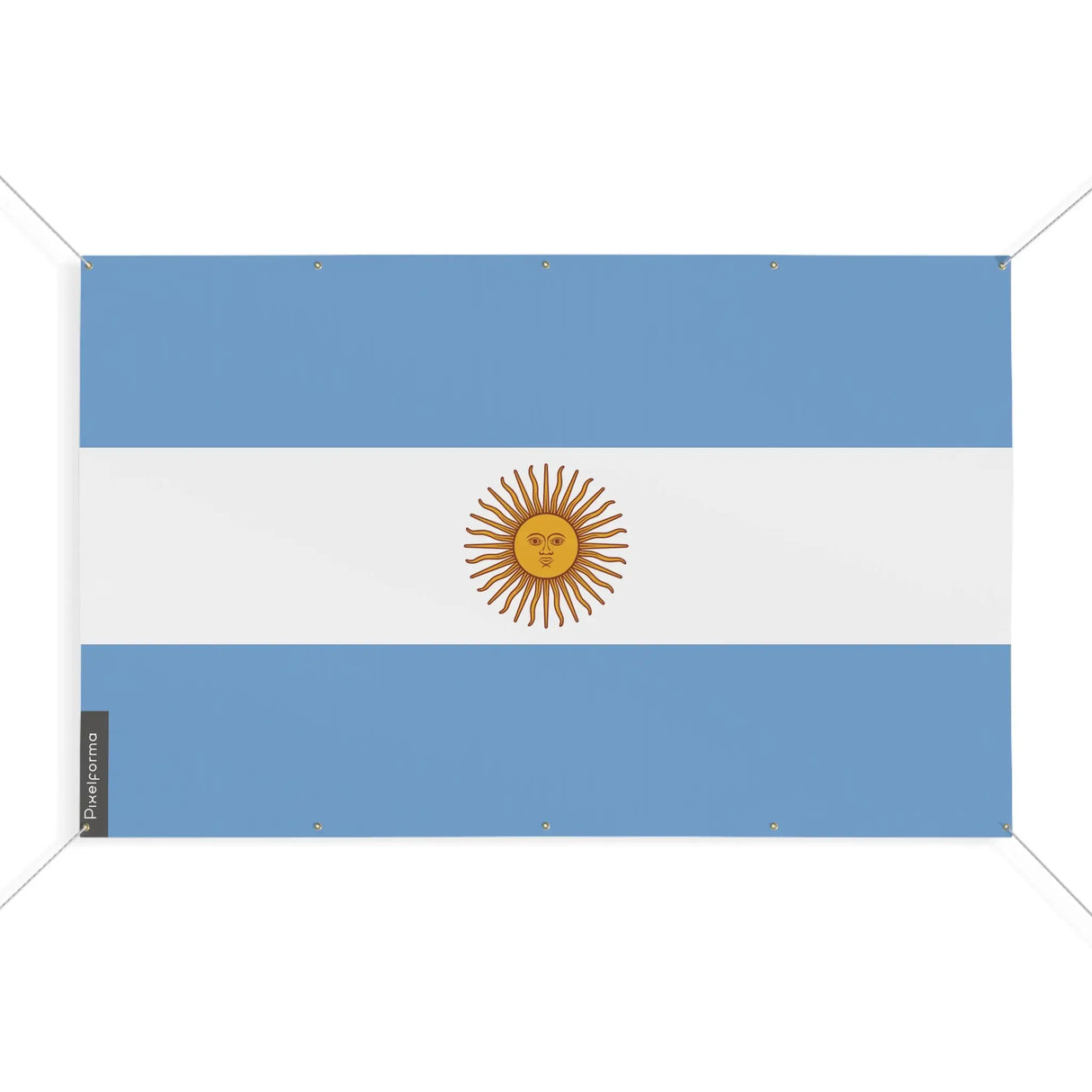Mini drapeau argentine en polyester résistant à œillets