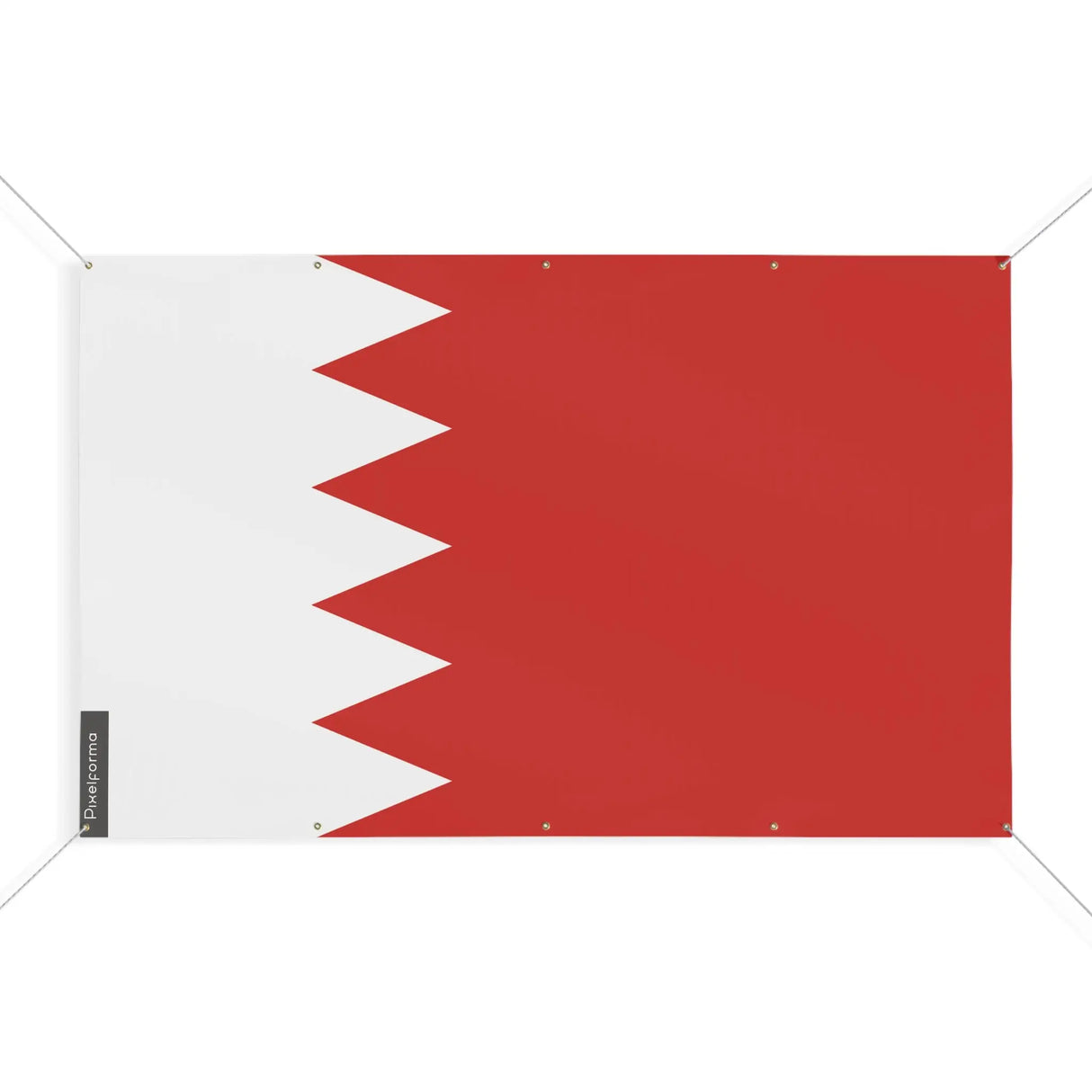 Mini drapeau bahreïn en polyester résistant à 10 œillets