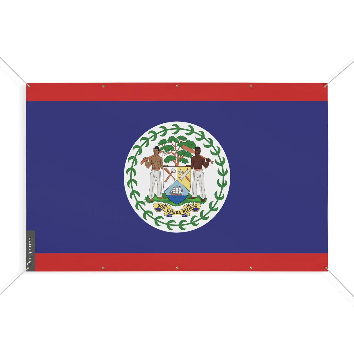 Mini drapeau belize en polyester résistant à usage extérieur
