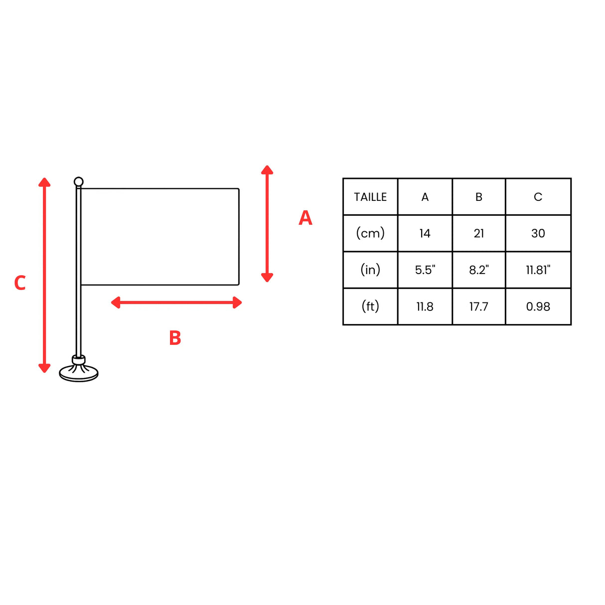 Mini drapeau bolivie en polyester avec ventouse