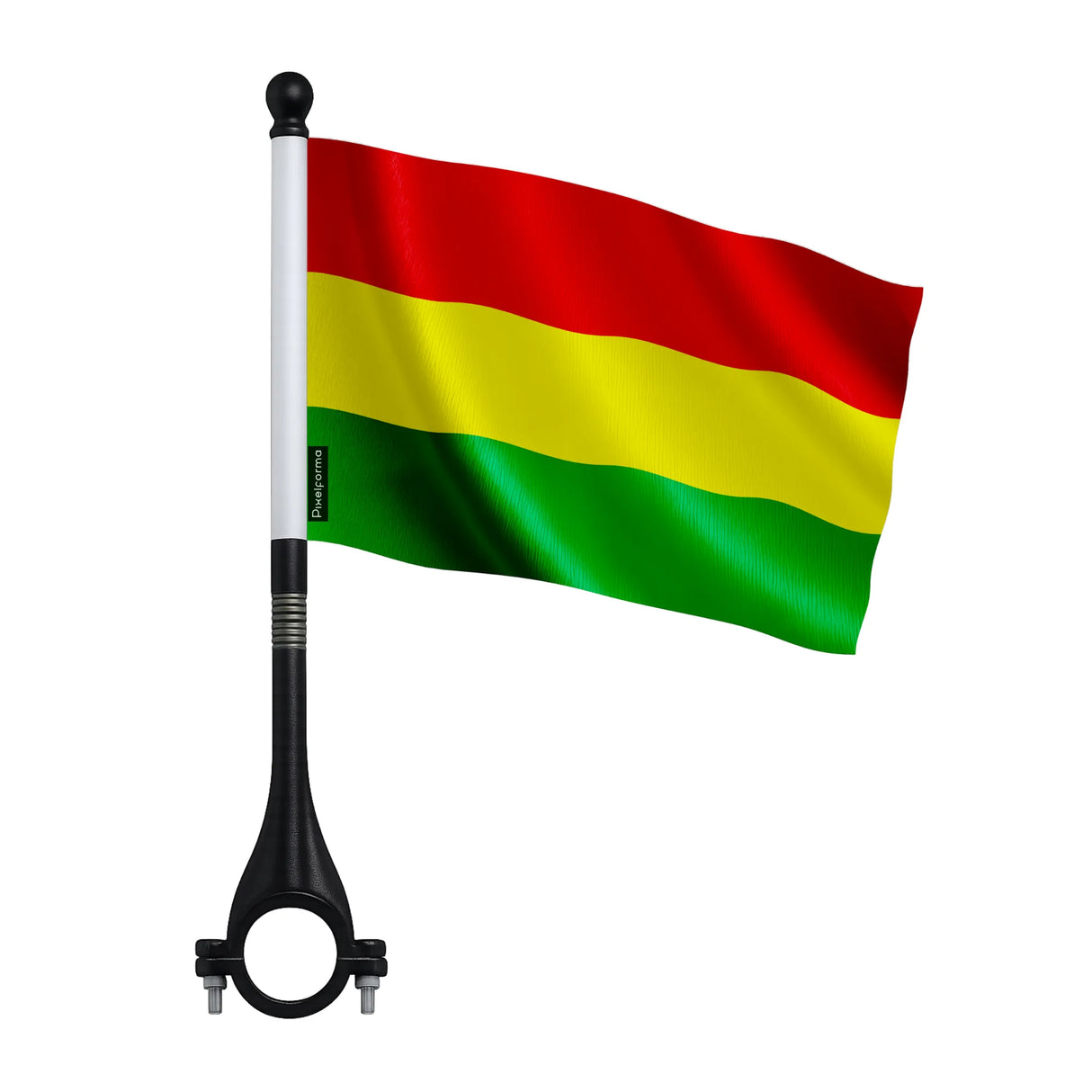 Mini drapeau bolivie en polyester pour vélo visibilité optimale