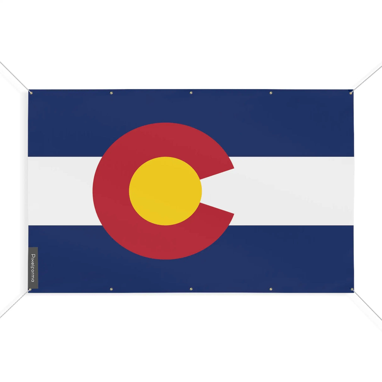 Mini drapeau colorado en polyester résistant aux intempéries