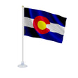 Mini drapeau colorado polyester avec ventouse pour surface lisse