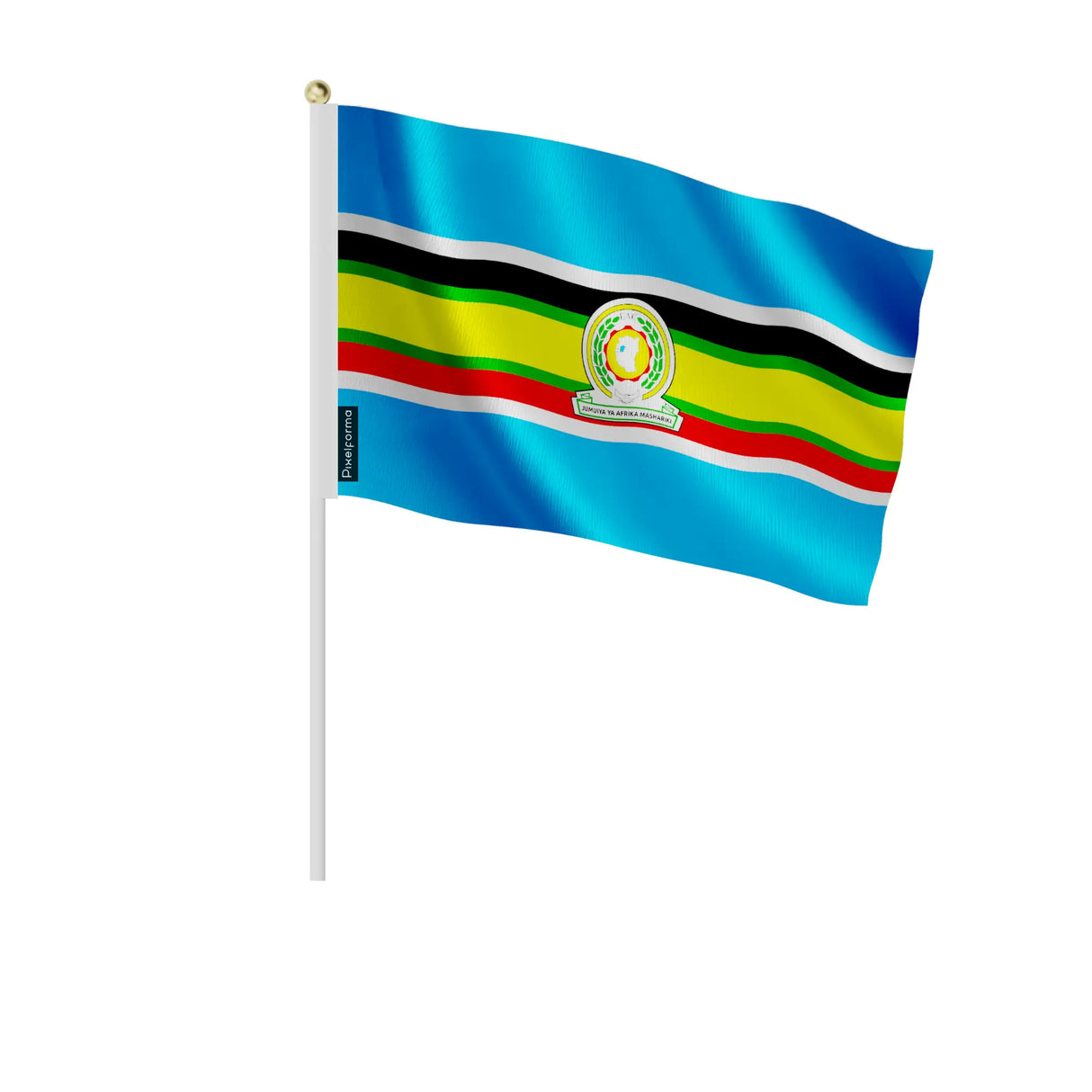 Mini drapeau communauté d’afrique de l’est polyester main