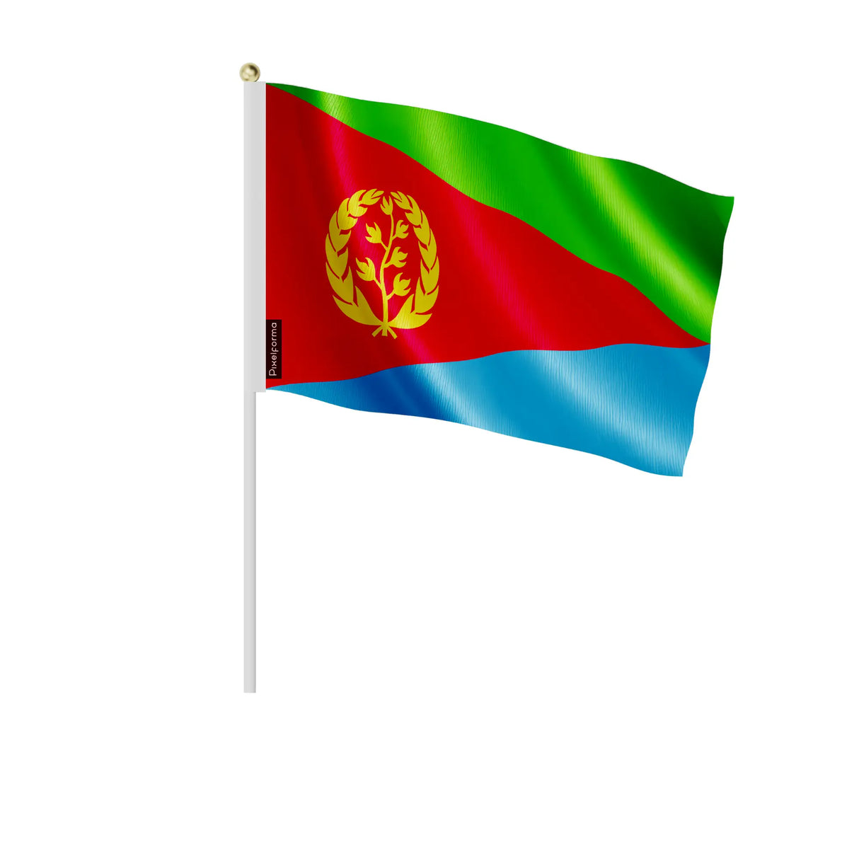 Mini drapeau érythrée en polyester à tenir à la main