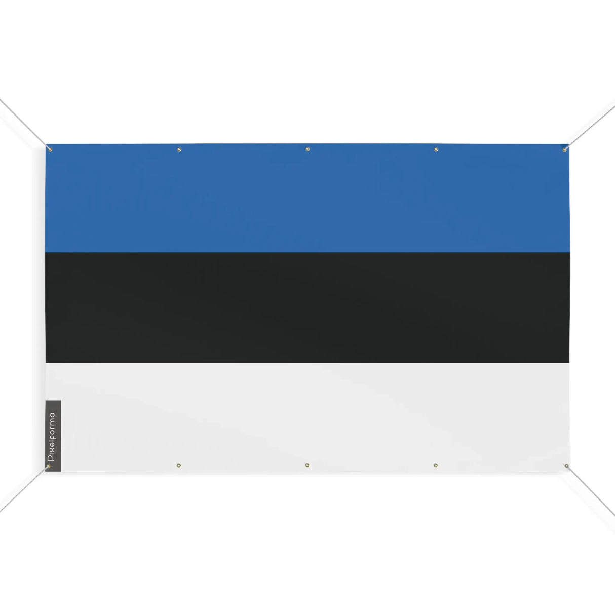Mini drapeau estonie en polyester résistant à œillets