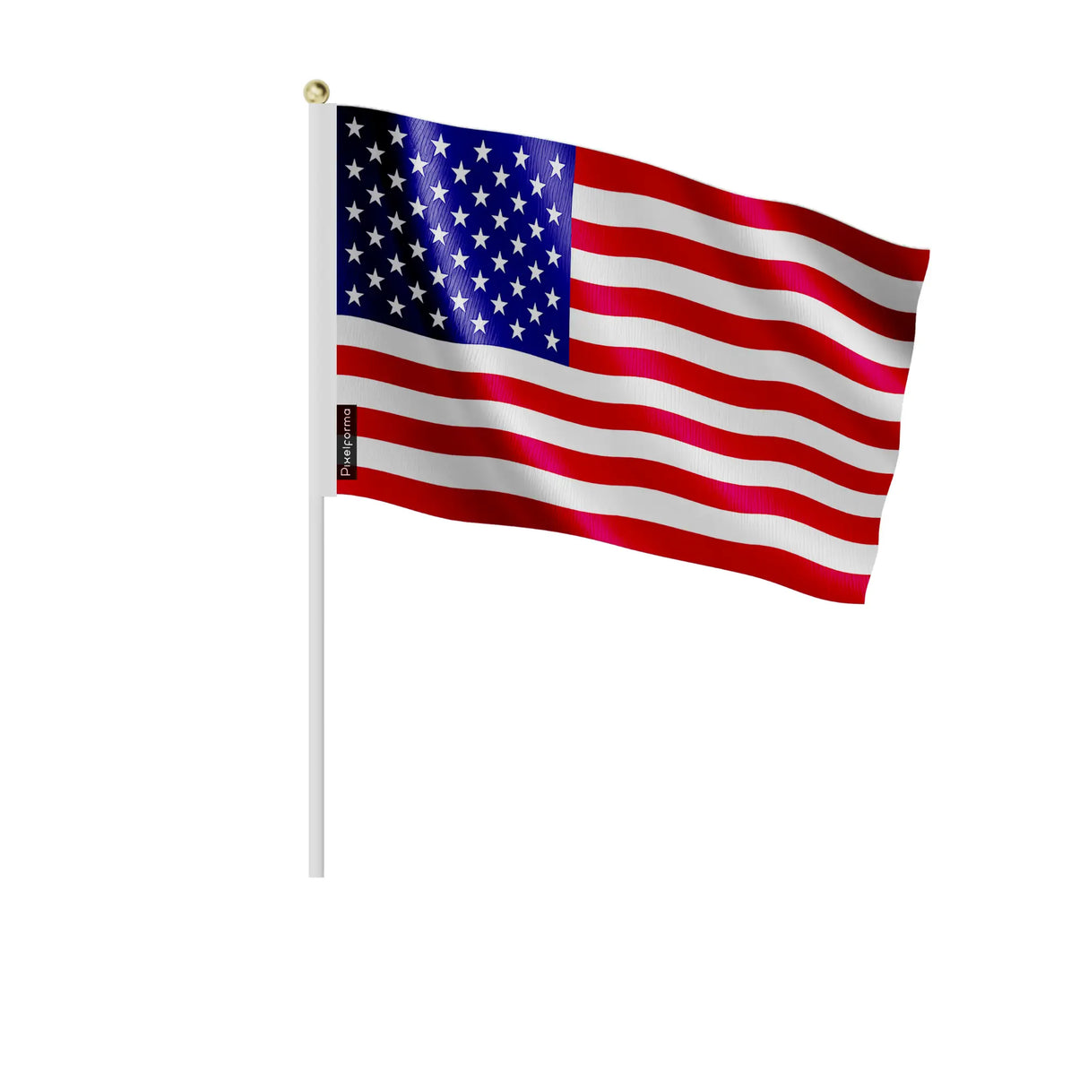 Mini drapeau états-unis en polyester à tenir à la main