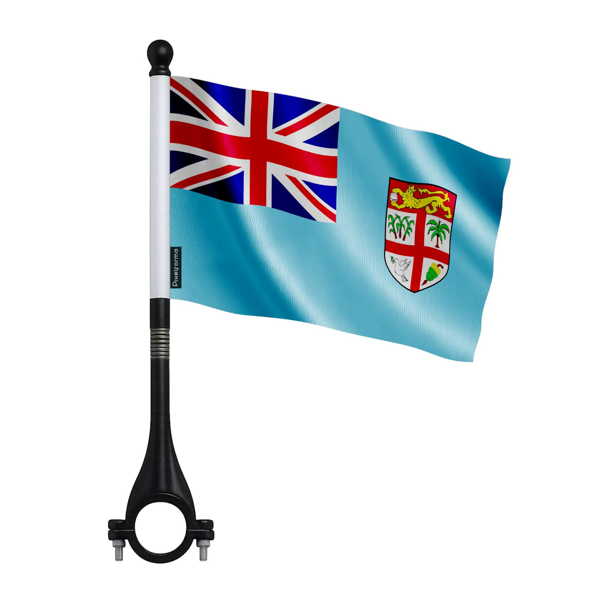 Mini drapeau fidji en polyester pour vélo visibilité optimale