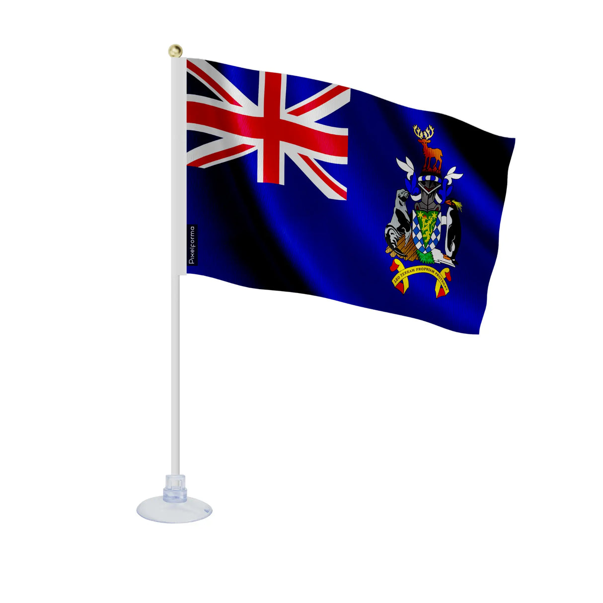 Mini drapeau géorgie du sud-et-les îles sandwich ventouse