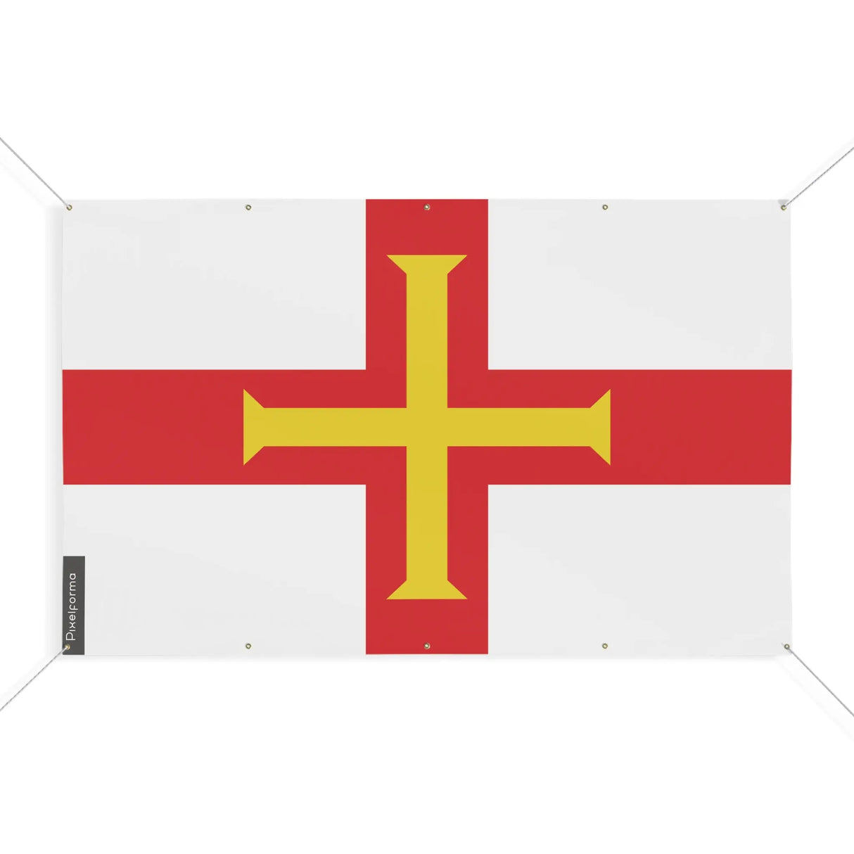 Mini drapeau guernesey en polyester œillets résistants