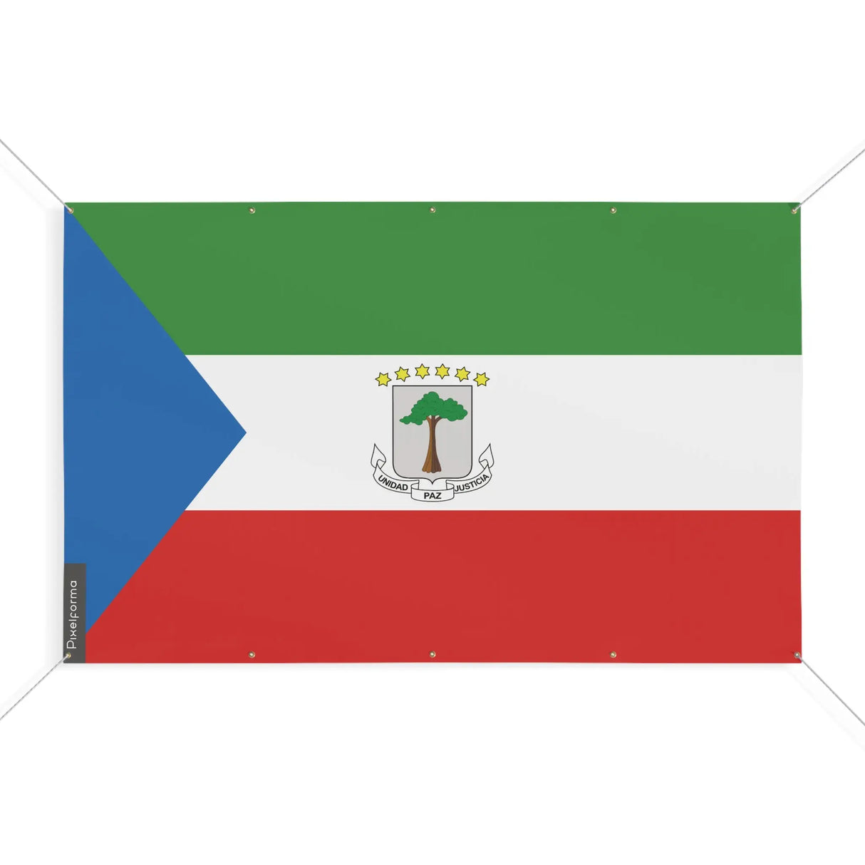 Mini drapeau guinée équatoriale en polyester résistant