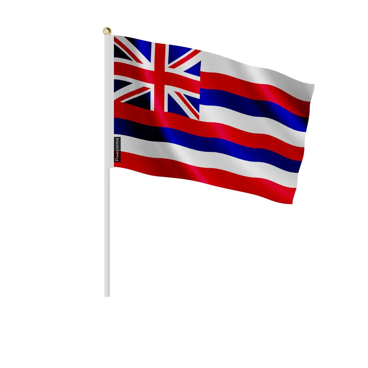 Mini drapeau hawaï en polyester à tenir pour décoration
