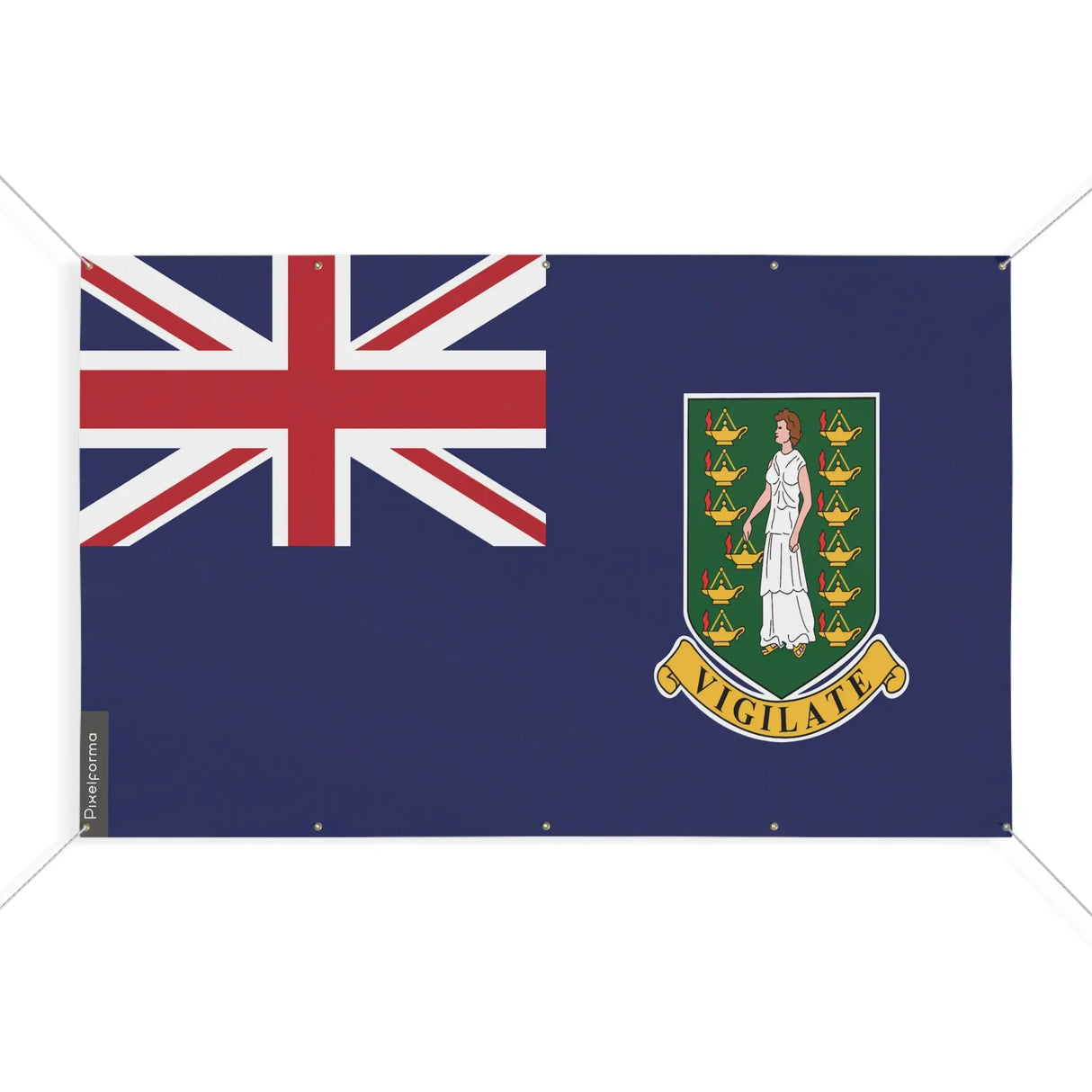Mini drapeau îles vierges britanniques en polyester résistant