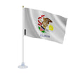 Mini drapeau illinois en polyester avec ventouse pratique