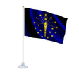Mini drapeau indiana en polyester avec ventouse pour surface lisse