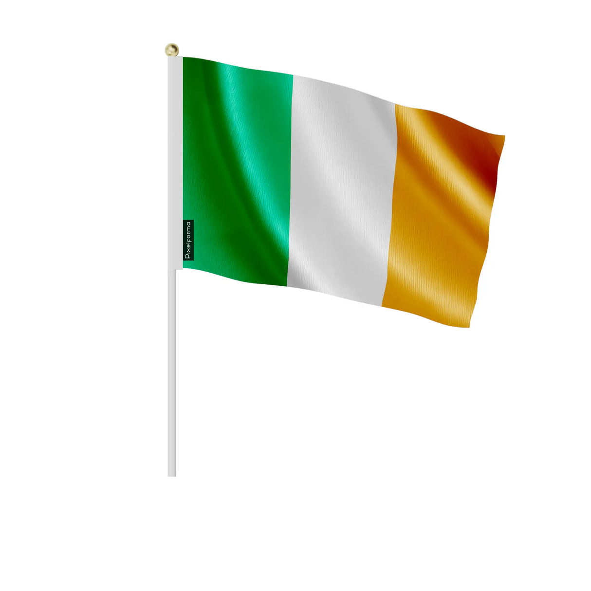 Mini drapeau irlande à main en polyester pour célébration